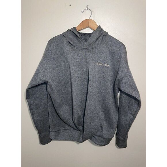 Under Armour Womens UA Rush Sweatshirt Fleece Wrap Pullover Loose Sz Small Grey - Picture 6 of 9